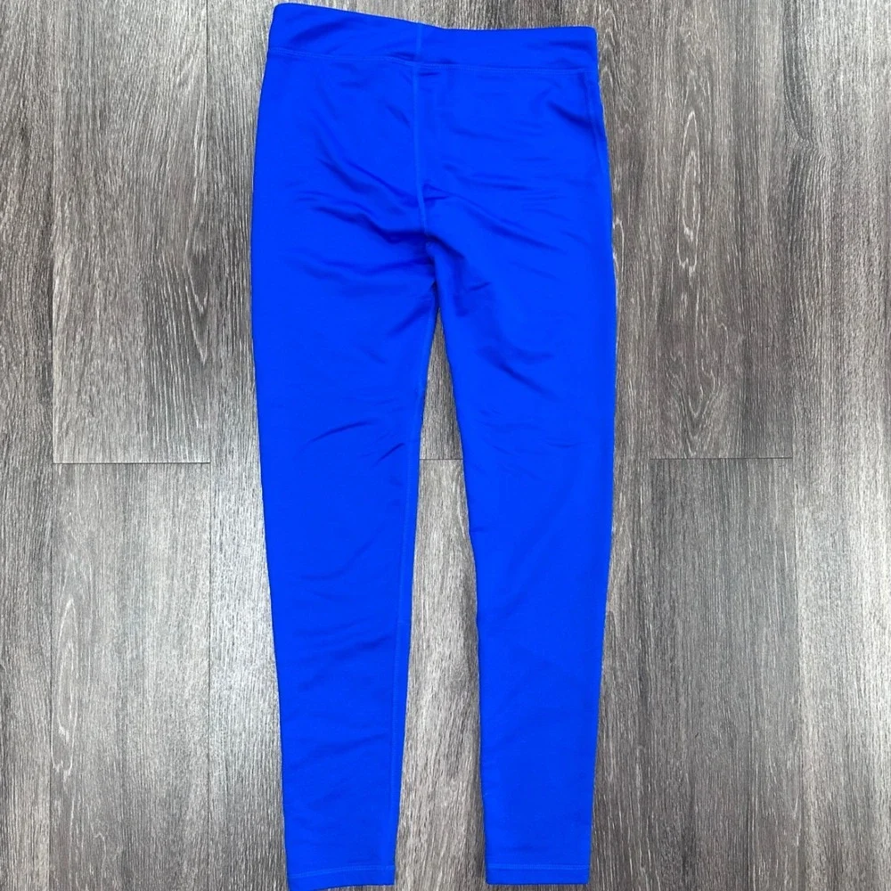 Under Armour ColdGear Fitted Leggings Athletic Running Blue YLG Youth‎ Large